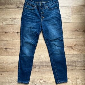 J. Crew High Rise Dark Blue Jeans